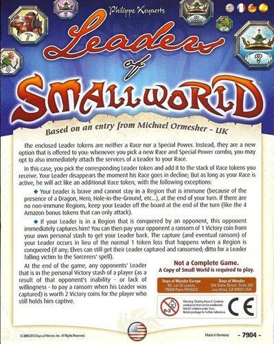 Smallworld : Leaders