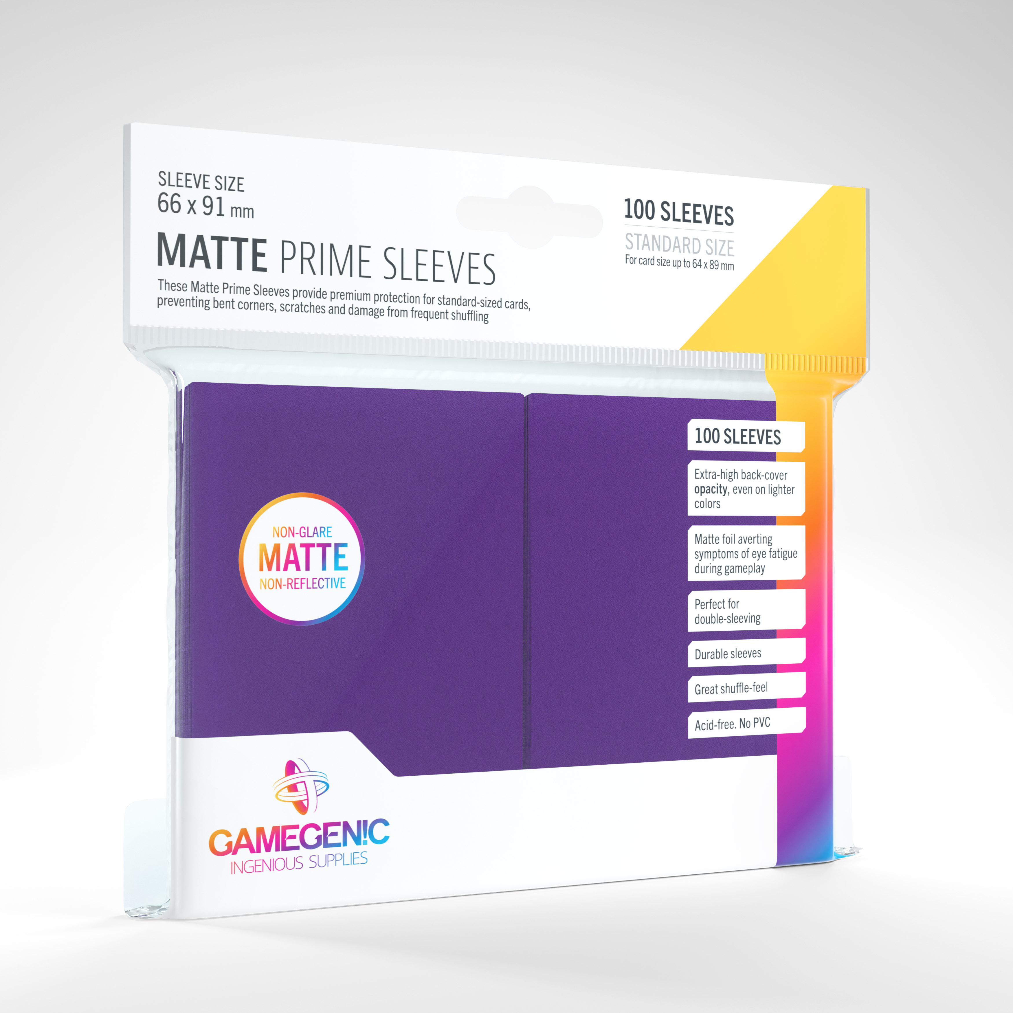 GG MATTE Prime Sleeves: Purple (100)