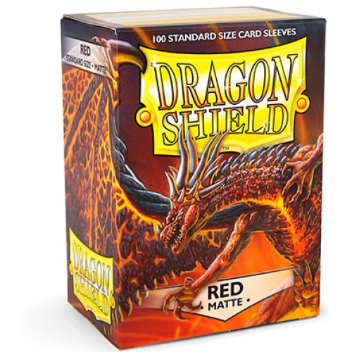 Protectores Dragon Shield Matte Red  (100 Ct.)