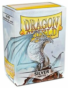 Protectores Dragon Shield Matte Silver  (100 Ct.)