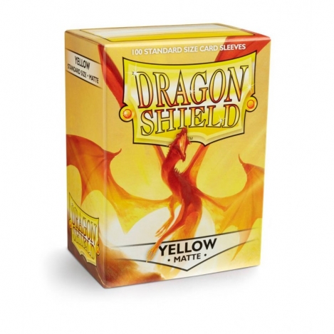 Protectores Dragon Shield Matte Yellow  (100 Ct.)