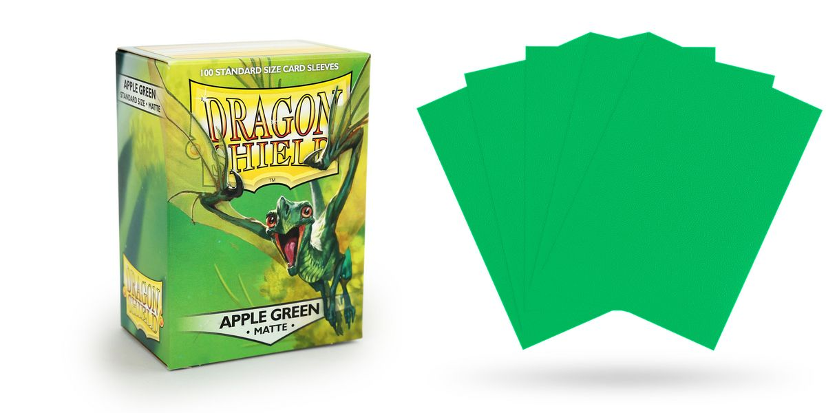 Protectores Dragon Shield Matte Apple Green  (100 Ct.)