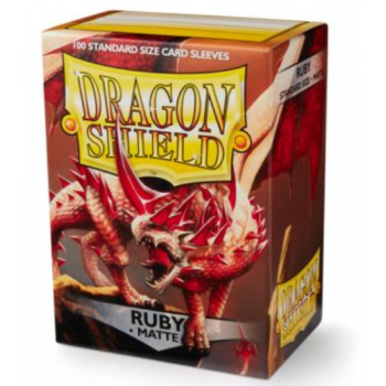 Protectores Dragon Shield Matte Ruby (100 Ct.)
