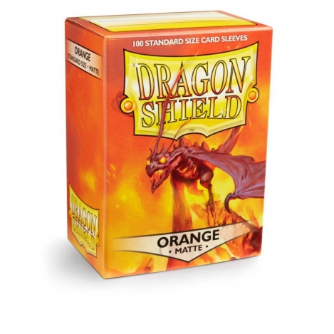 Protectores Dragon Shield Matte Orange  (100 Ct.)
