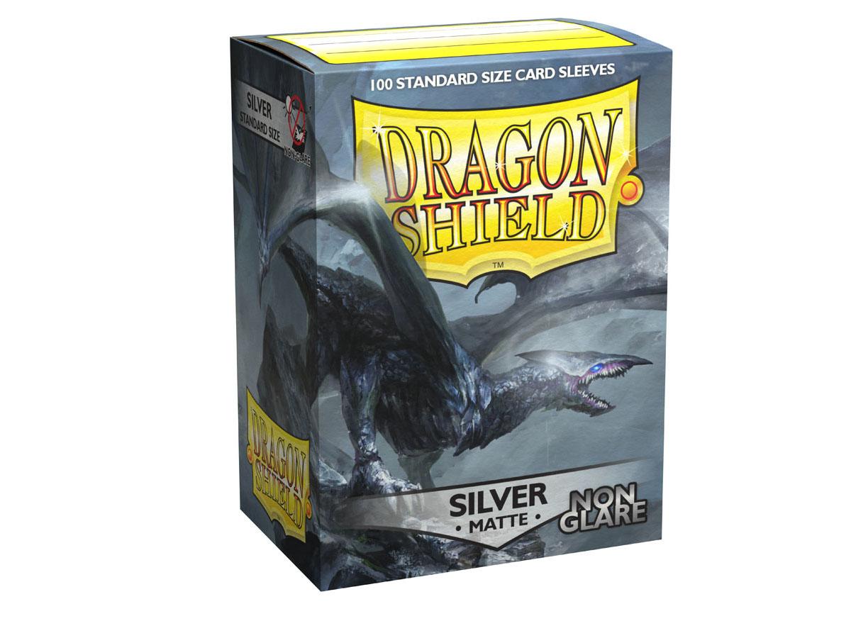 Protectores Dragon Shield Matte Non-Glare Silver (100 Ct.)