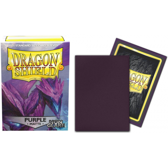 Protectores Dragon Shield Matte Non-Glare Purple (100 Ct.)