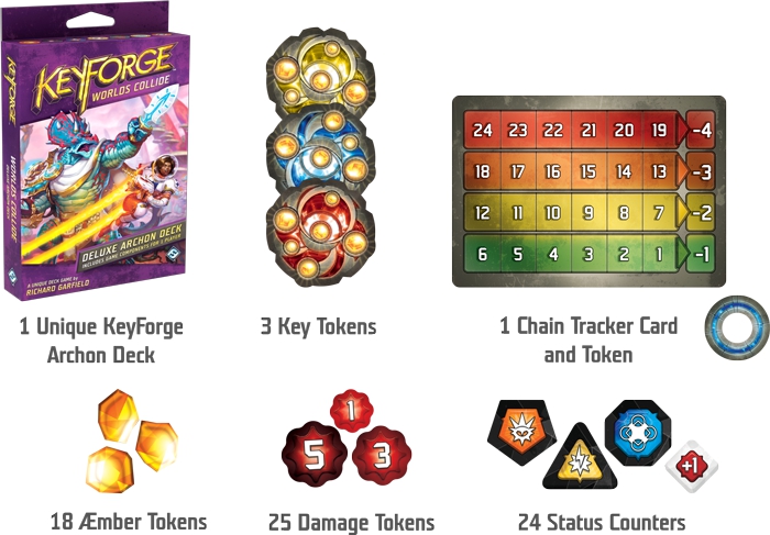 Keyforge Worlds Collide Deluxe Deck