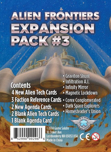 Alien Frontiers : Expansion Pack 3