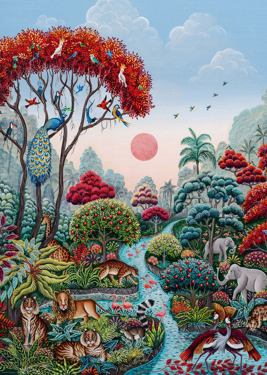 Puzzle 2000 pzs. Exotic Garden, Wildlife Paradise