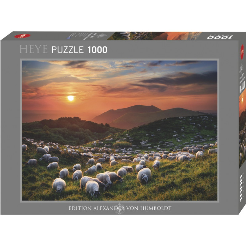 Puzzle 1000 pzs. Humboldt Ed. Sheep and Volcanoes