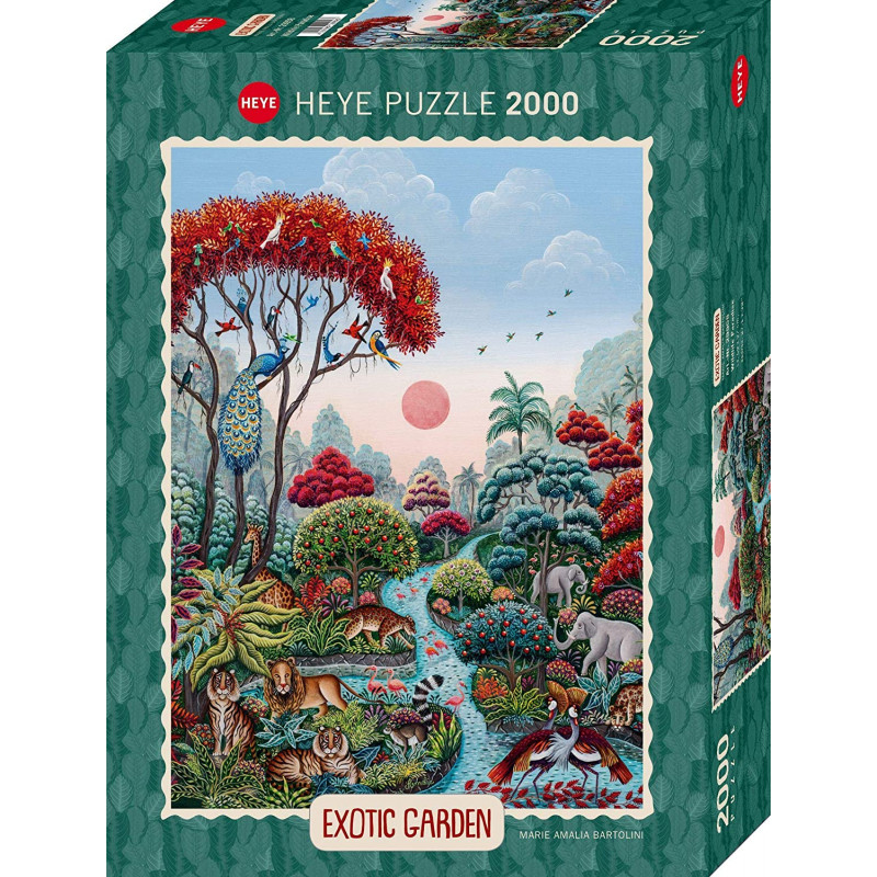 Puzzle 2000 pzs. Exotic Garden, Wildlife Paradise